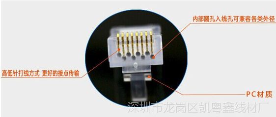 安普六类水晶头 千兆网络的可靠基石